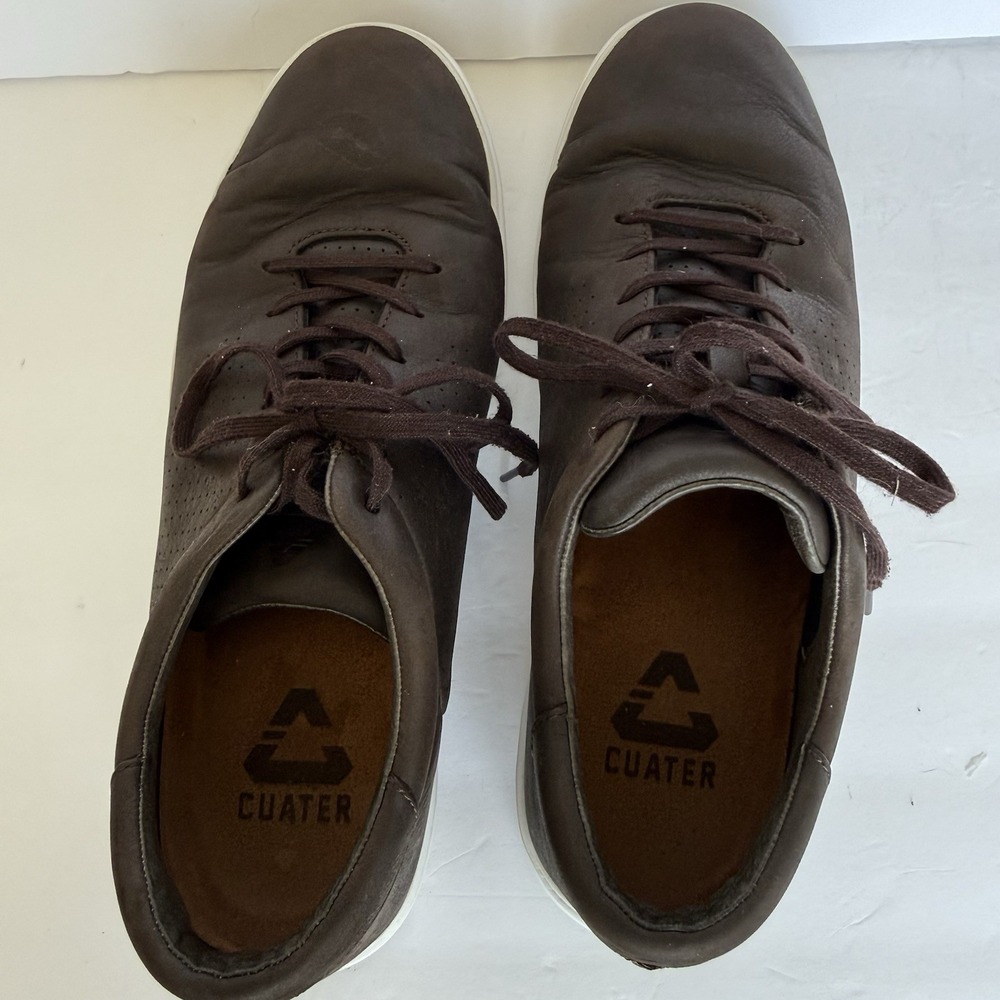 Cuater Travis Mathew Phenom Leather Sneakers Men's 10 Brown 4MT090 Casual - Picture 10 of 11